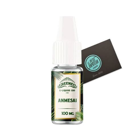 E Liquid Anmesai Greeneo Cbd Hemp E Liquid Flavour Le Petit Vapoteur