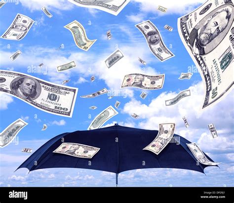 Raining money, artwork Stock Photo - Alamy