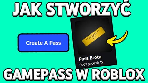 Jak stworzyć GAMEPASS w ROBLOX w 2024 Prosty poradnik YouTube