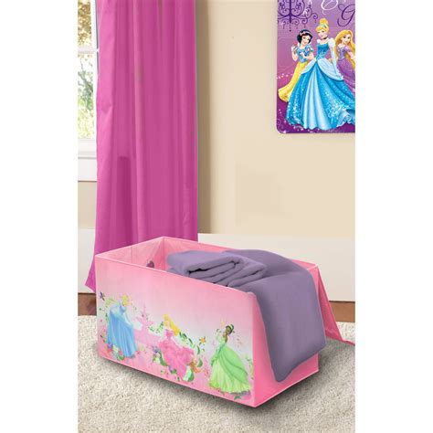 Disney Princess Oversized Soft Pink Canvas Collapsible Storage Toy ...