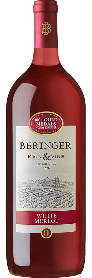 Beringer Main Vine White Merlot 1 5L NV Lisa S Liquor Barn