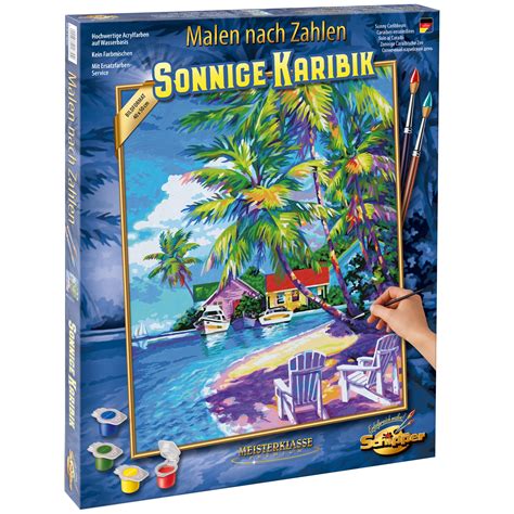 Kit Pictura Cu Numere Sunny Caribbean X Cm Schipper