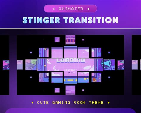 Stinger Transition Retro Lofi Room For Twitch Kick Youtube Computer