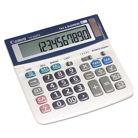 Canon TX220TS Mini Desktop Handheld Calculator, 12-Digit LCD - Walmart ...