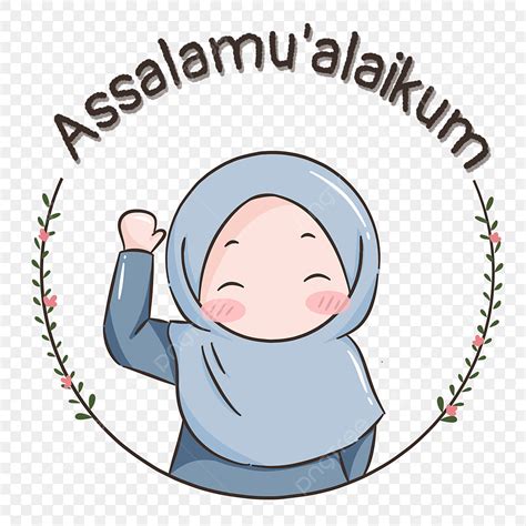 Sketsa Gambar Kartun Muslimah Assalamualaikum Wr - IMAGESEE