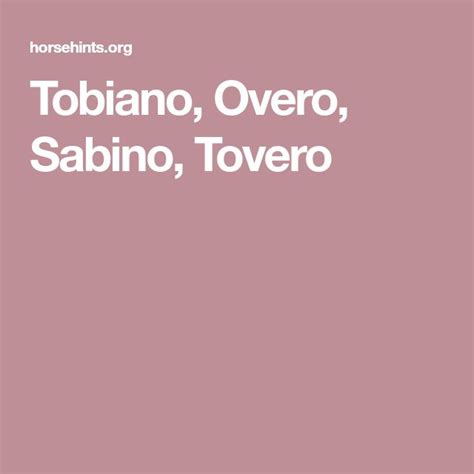 Tobiano, Overo, Sabino, Tovero | Different horse breeds, Gaming logos ...