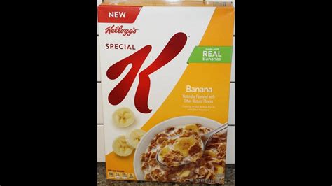 Kelloggs Special K Banana Cereal Review Youtube