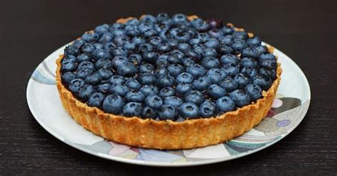 Tarte sablée aux myrtilles sans crème au naturel recette Tarte aux