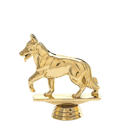 Gold Dog Figures Dogs Trophy Figures Dinn Trophy