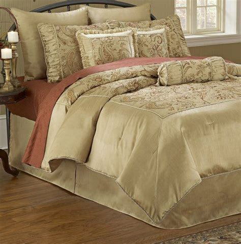 Champagne Gold 11 Piece Queen Bedding Set By Universal Lighting And