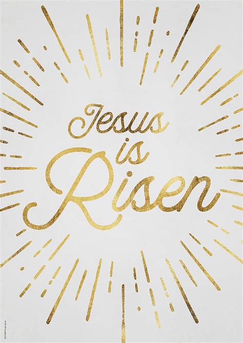 Jesus Is Risen - Message Poster