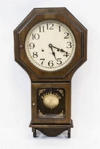 Vintage 31 Day Carved Wood Regulator Wall Clock