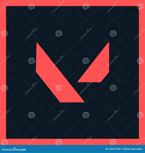 Valorant Game Logo Icon. Vector EPS 10 Stock Vector - Illustration of ...