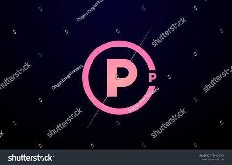 P Alphabet Letter Logo Icon Pink Stock Vector (Royalty Free) 1783459067 ...