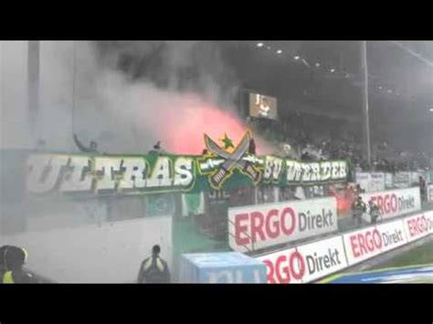 Greuther F Rth Werder Bremen Pyro Der G Stefans Youtube