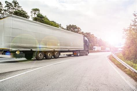 Truck on the Roads of Europe Stock Image - Image of highway, european: 201252843