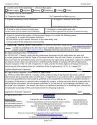 Vermont Application To Use Biological Controls Under An Aquatic