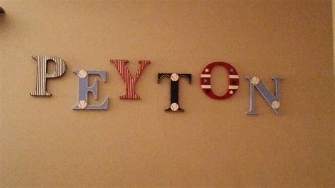 DIY hand painted wooden letters | Painting wooden letters, Wooden letters, Nursery decor