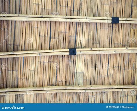 Bamboo Roof Stock Photo - Image: 55286635