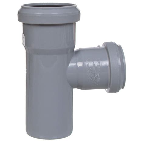 Тройник канализационный 40х32 мм, 90 , РосТурПласт, серый, 336387 ...