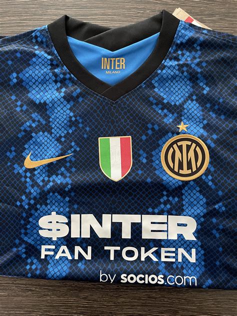 Inter Milan Home Kit Player Edition Season 2021 2022 Short Sleeves