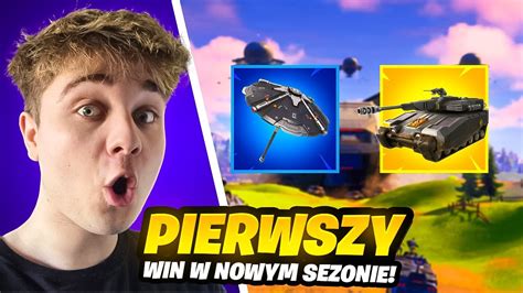 PIERWSZY WIN W NOWYM SEZONIE FORTNITE YouTube