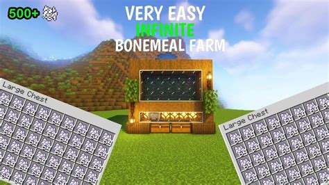 VERY EASY BONEMEAL FARM MINECRAFT TUTORIAL YouTube