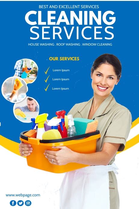 Cleaning Services Poster Templatec Postermywall