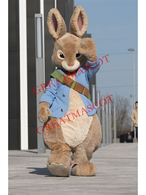 Superb Realistic Peter Rabbit Mascot Costume