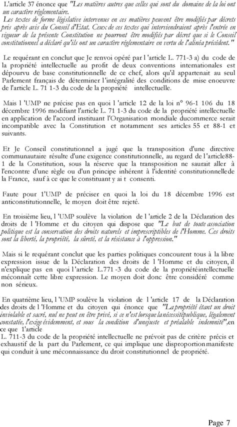 Les Cahiers Du Conseil Constitutionnel Cahier N 26