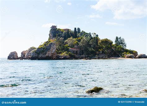 Island Isola Bella In Ionian Sea Sicily Italy Editorial Image Image