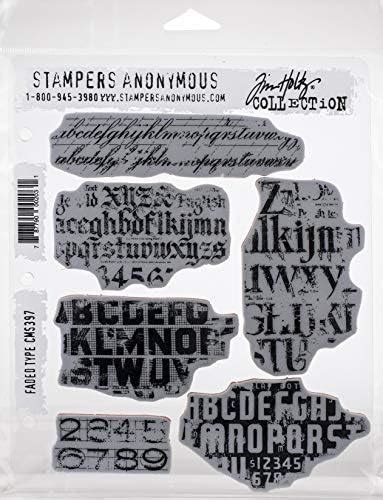 Stampers Anonymous Tim Holtz Cling Rubber Stamp Set 7 X 85 Inch