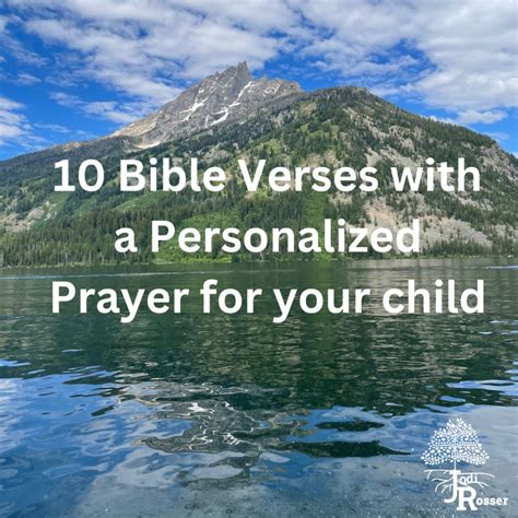 10 Bible Verses with a Personalized Prayer for Your Child - Jodi Snowdon