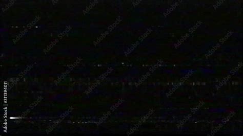 VHS Glitches And Static Noise TV Noise Footage Analog Signal With Bad