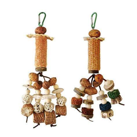 Parrot Chewing Toy Bird Cuttlefish Bone Carambola Corn Cob Rattan