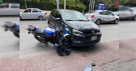 Choca en moto contra vehículo en Morelos Noticias Diario de Morelos