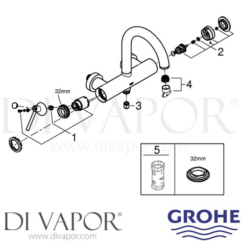 Grohe Atrio Single Lever Bath Mixer Spare Parts