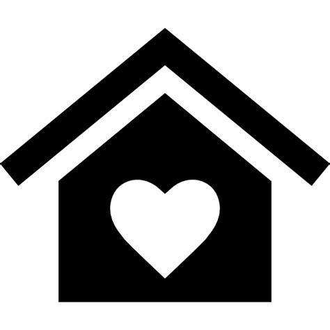 Home With A Heart Free Buildings Icons