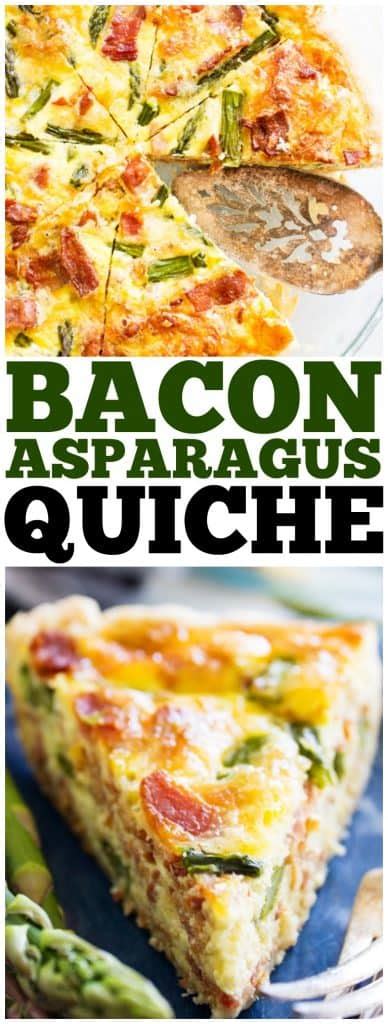 Asparagus Bacon Quiche - Dash of Sanity