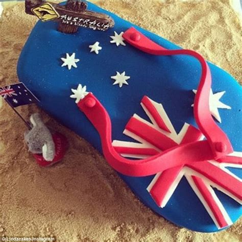 Australia Day Cake Includes A Bbq Vegemite Lamington And A Meat Pie