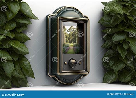 Doorbell With View Of Front Porch Or Entryway Surrounded By Greenery