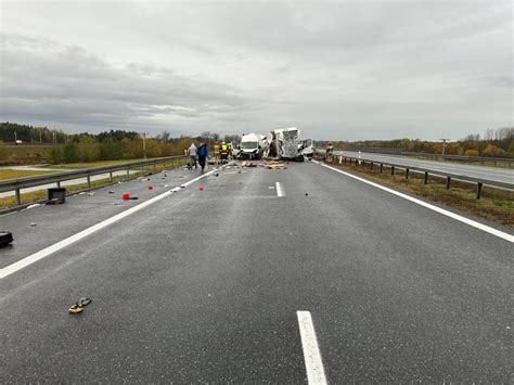 Pilne Po wypadku zablokowana autostrada A4 ZDJĘCIA Ziemia Dębicka