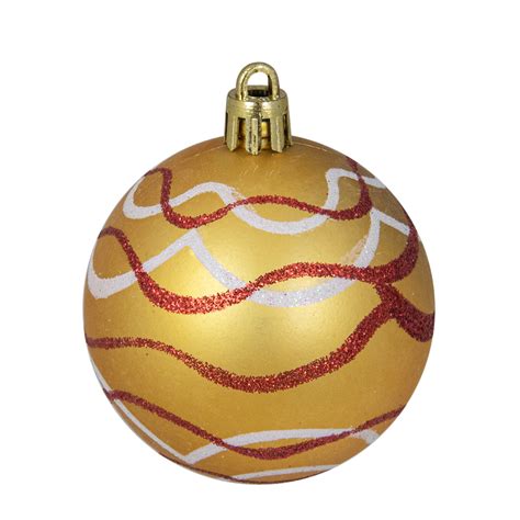 12ct Red And Gold Shatterproof Shiny And Matte Christmas Ball Ornaments 2