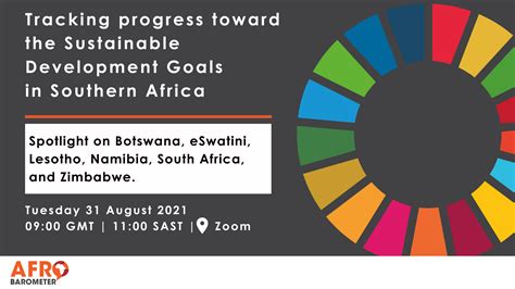 Tracking Progress Toward The Sdgs In Southern Africa Afrobarometer