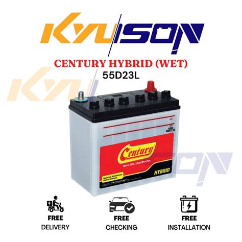 D L Century Hybrid Wet Car Battery Bateri Kereta Toyota Innova