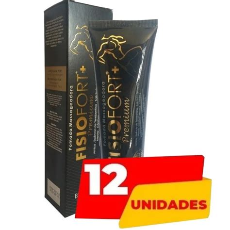 12 Fisiofort Premium Preta Pomada Massageadora 150g Atacado Shopee