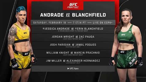 Jéssica Andrade To Face Erin Blanchfield At Ufc Vegas 69