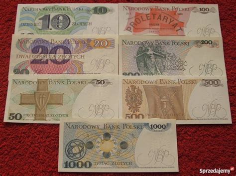 POLSKA PRL ZESTAW 1 Kolekcjonerskie Banknoty Zestaw 7 Szt Katowice