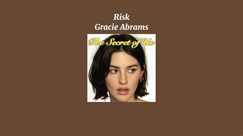 Gracie Abrams Risk Sped Up Version Youtube