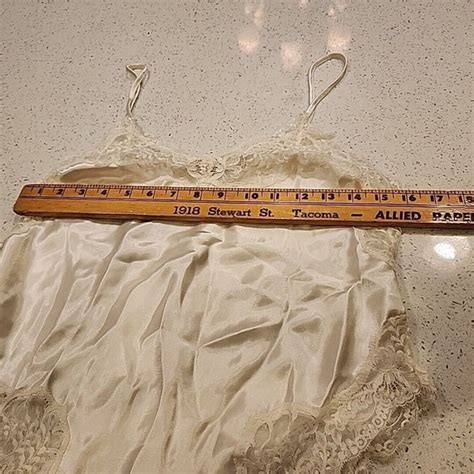 Vintage Victorias Secret 80s Lingerie Teddie Ivory S… Gem